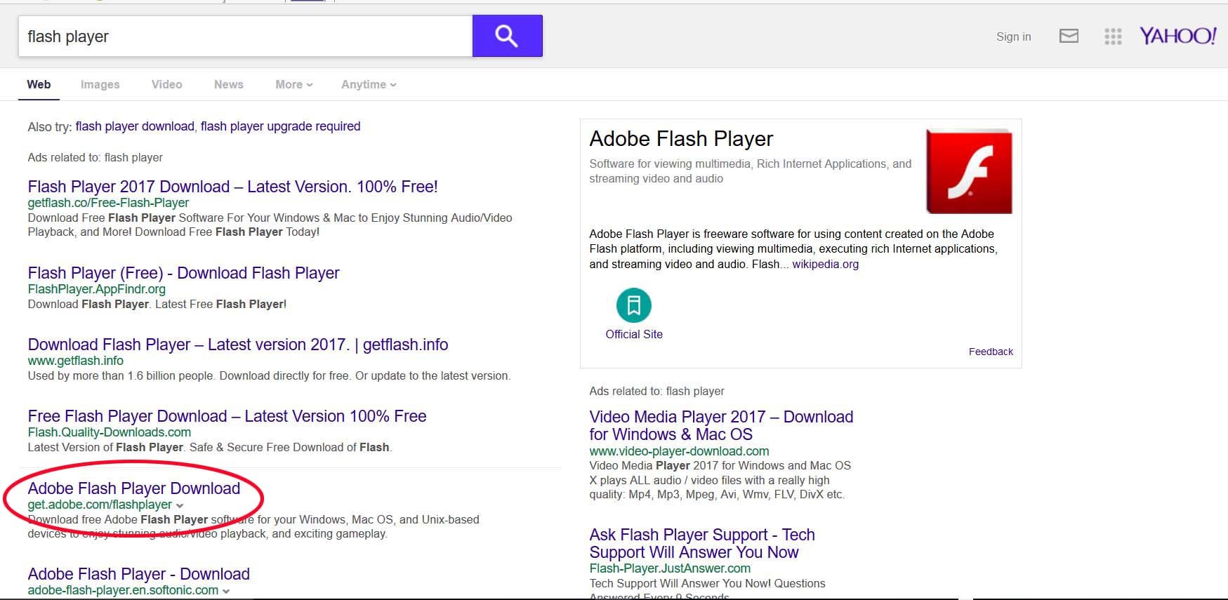 Adobe flash player virus mac